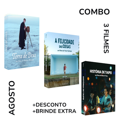 Combo de Agosto: Terra de Deus, A Felicidade das Coisas e História de Taipei